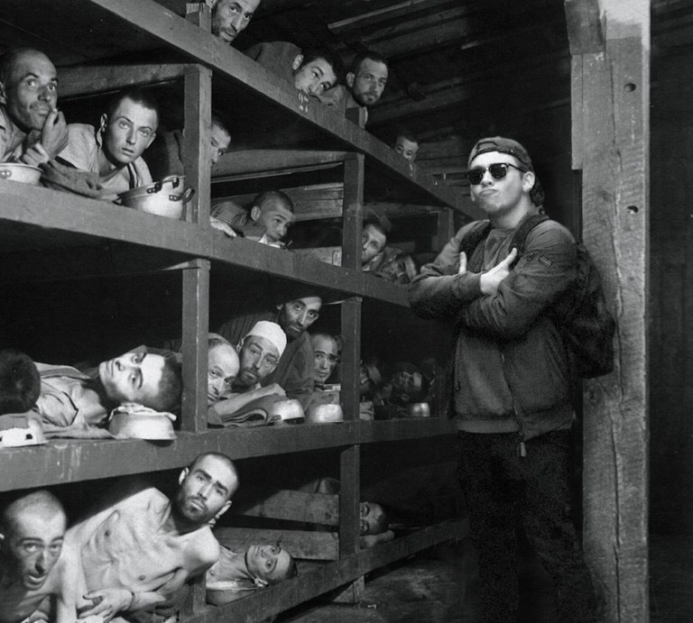 Powerful website shows why it s Holocaust selfies are so disrespectful Credit Shahak Shapira (9)