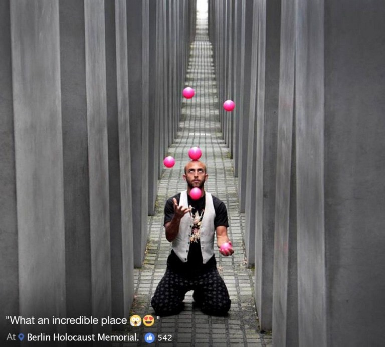 Powerful website shows why it s Holocaust selfies are so disrespectful Credit Shahak Shapira (17)
