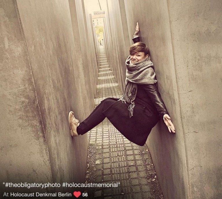 Powerful website shows why it s Holocaust selfies are so disrespectful Credit Shahak Shapira (6)